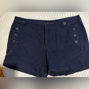 Navy Chino Shorts with sailor style button accents- side 6